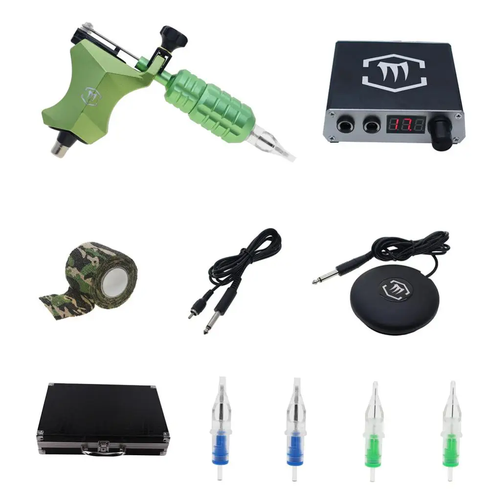 Rotary Tattoo Machines Guns Kits with Digtal Tattoo Power Supply Needles Grip KT008
Rotary Tattoo Machines Guns Kits with Digtal Tattoo Power Supply Needles Grip KT008