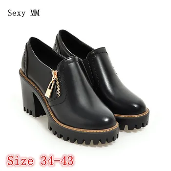 Women Oxfords Work High Heel Shoes Pumps Office Woman Square High Heels European Ladies Shoes Plus Size 34 - 40 41 42 43
Women Oxfords Work High Heel Shoes Pumps Office Woman Square High Heels European Ladies Shoes Plus Size 34 - 40 41 42 43