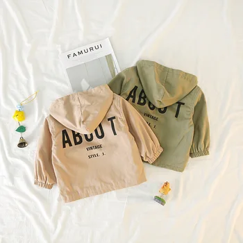 WLG boys girls coats kids spring autumn letter printed hooded khaki green jackets baby casual clothes children
WLG boys girls coats kids spring autumn letter printed hooded khaki green jackets baby casual clothes children