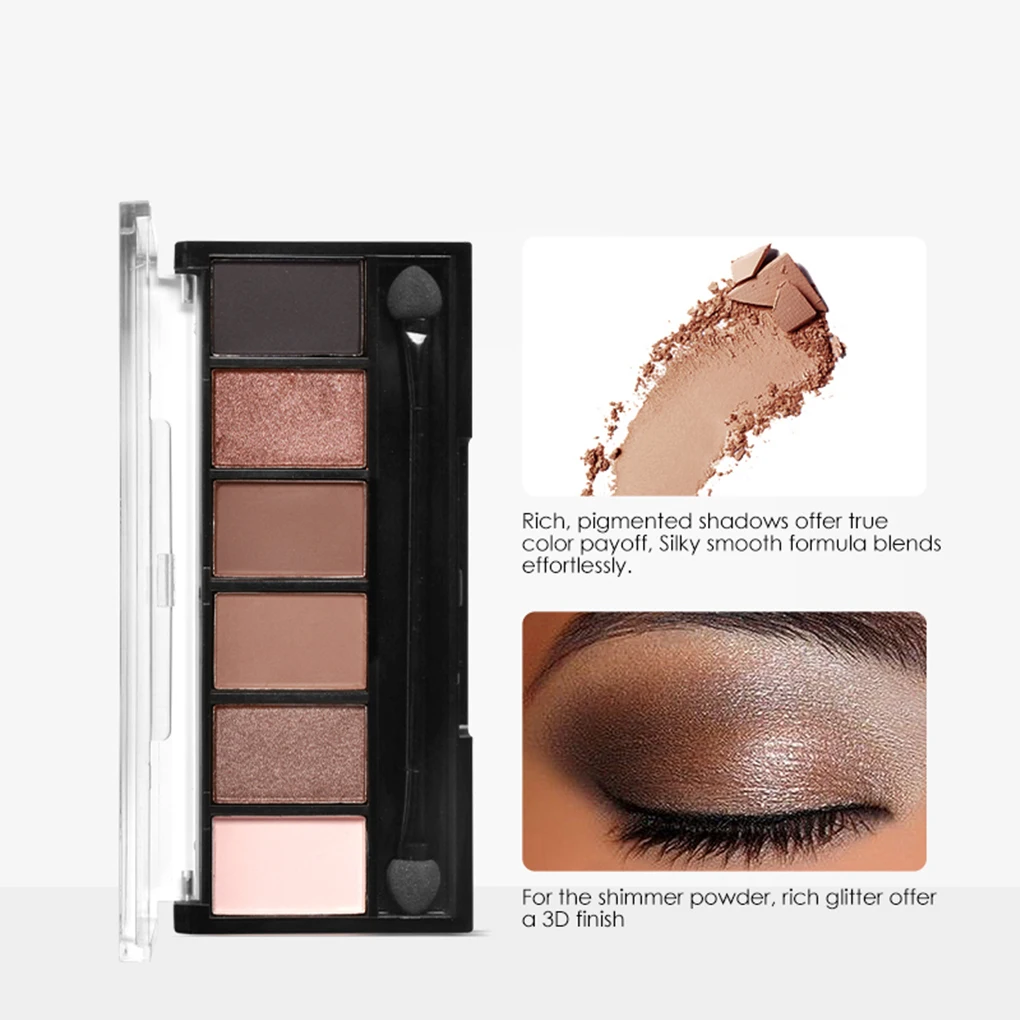 FOCALLURE New 6 Colors Eyeshadow Palette Eye Shadow Shimmer Colors Kits Makeup Glitter Eyeshadow Palette
FOCALLURE New 6 Colors Eyeshadow Palette Eye Shadow Shimmer Colors Kits Makeup Glitter Eyeshadow Palette