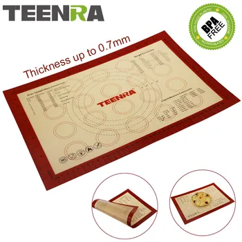 TEENRA Large Baking Mat Nonstick Silicone Baking Mat Scale Macaron Rolling Dough Mat Sheet For Baking Bakeware silicone cozinha
TEENRA Large Baking Mat Nonstick Silicone Baking Mat Scale Macaron Rolling Dough Mat Sheet For Baking Bakeware silicone cozinha