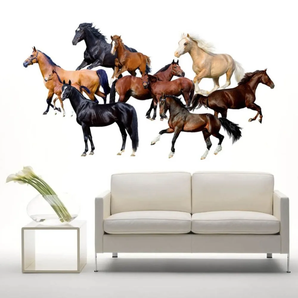 3D Cartoon Horses Wall Stickers For Kids Room Home Decoration For Bedroom Cartoon Animals Art Wall Paper Poster Home Decor
3D Cartoon Horses Wall Stickers For Kids Room Home Decoration For Bedroom Cartoon Animals Art Wall Paper Poster Home Decor