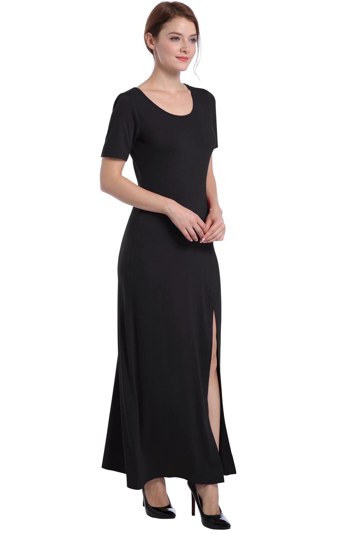 women long dress spilt 059a (9)