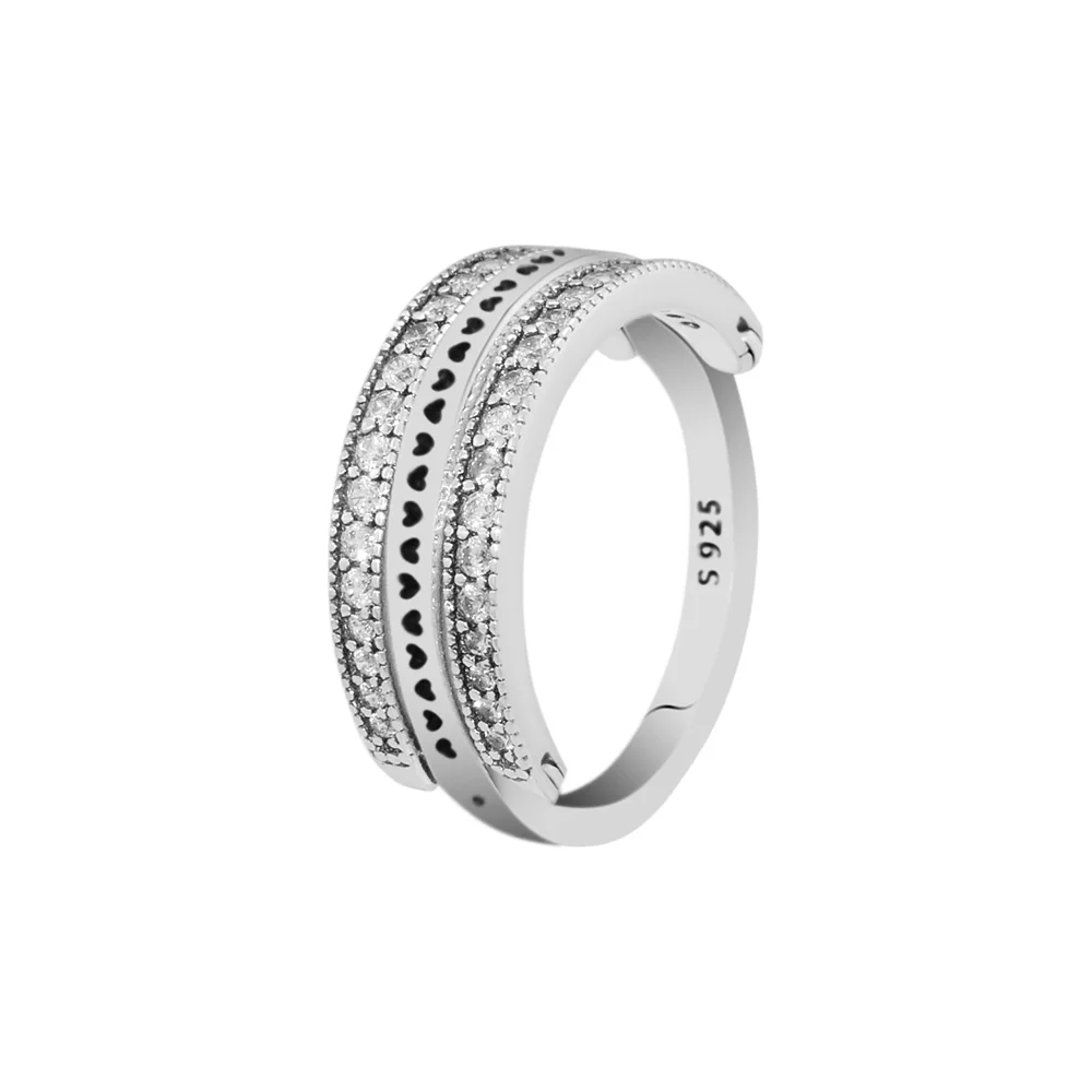 Flipping Hearts Of Signature Rings with Clear CZ 100% Authentic 925 Sterling-Silver-Jewelry Free Shipping
Flipping Hearts Of Signature Rings with Clear CZ 100% Authentic 925 Sterling-Silver-Jewelry Free Shipping