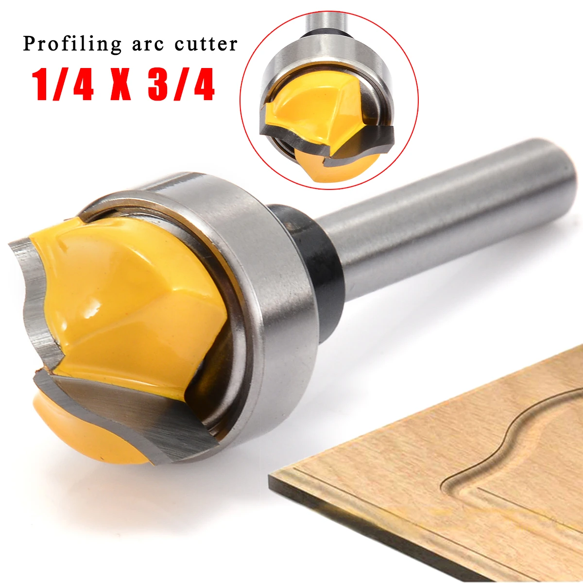 1pc 2 Flutes Profile Groove Template Router Bit 1/4" Shank 1-7/8" Length Carbide Woodworking Cutter Power Tool
1pc 2 Flutes Profile Groove Template Router Bit 1/4" Shank 1-7/8" Length Carbide Woodworking Cutter Power Tool