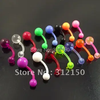 100pcs/lot Wholesale Free Shipping Soft Flexible Belly Ring Body Piercing Jewelry Navel rings Belly Button Ring Glow in Dark
100pcs/lot Wholesale Free Shipping Soft Flexible Belly Ring Body Piercing Jewelry Navel rings Belly Button Ring Glow in Dark