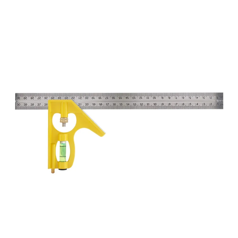 Right Angle Ruler Square 300mm Multi-functional Adjustable Combination Square Right Angle Ruler Engineer Measuring Tool - Yellow
Right Angle Ruler Square 300mm Multi-functional Adjustable Combination Square Right Angle Ruler Engineer Measuring Tool - Yellow