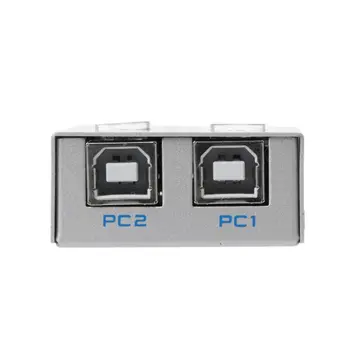Auto Manual USB 2.0 Sharing Switch Aluminium Alloy 2 Port Adapter for PC Computer Printer Scanner Switcher Devices Accessories
Auto Manual USB 2.0 Sharing Switch Aluminium Alloy 2 Port Adapter for PC Computer Printer Scanner Switcher Devices Accessories