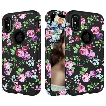 3 in 1 Marble Case For Iphone XR Cover 3D Patterned Flower Heavy Protective Shockproof Hard Cover For Iphone Xs Max X Case Funda
3 in 1 Marble Case For Iphone XR Cover 3D Patterned Flower Heavy Protective Shockproof Hard Cover For Iphone Xs Max X Case Funda