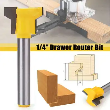 1/4 Inch Shank Reversible Drawer Front Router Bit For Woodworking Cutter Tool Milling Cutter
1/4 Inch Shank Reversible Drawer Front Router Bit For Woodworking Cutter Tool Milling Cutter