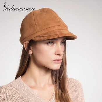 Sedancasesa 2020 Fashion Solid Color Visors Hat Autumn Winter Berets Vintage Beret Cap For Women Hats for Girls England Style
Sedancasesa 2020 Fashion Solid Color Visors Hat Autumn Winter Berets Vintage Beret Cap For Women Hats for Girls England Style