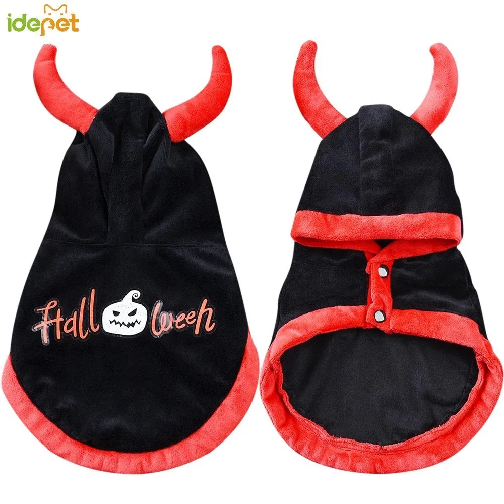 Funny Dog Clothes For Cats Horns Pet Halloween Cosplay Coat Cool Halloween Costume Small Dog Winter Clothes Dressing Up Suit 30D
Funny Dog Clothes For Cats Horns Pet Halloween Cosplay Coat Cool Halloween Costume Small Dog Winter Clothes Dressing Up Suit 30D