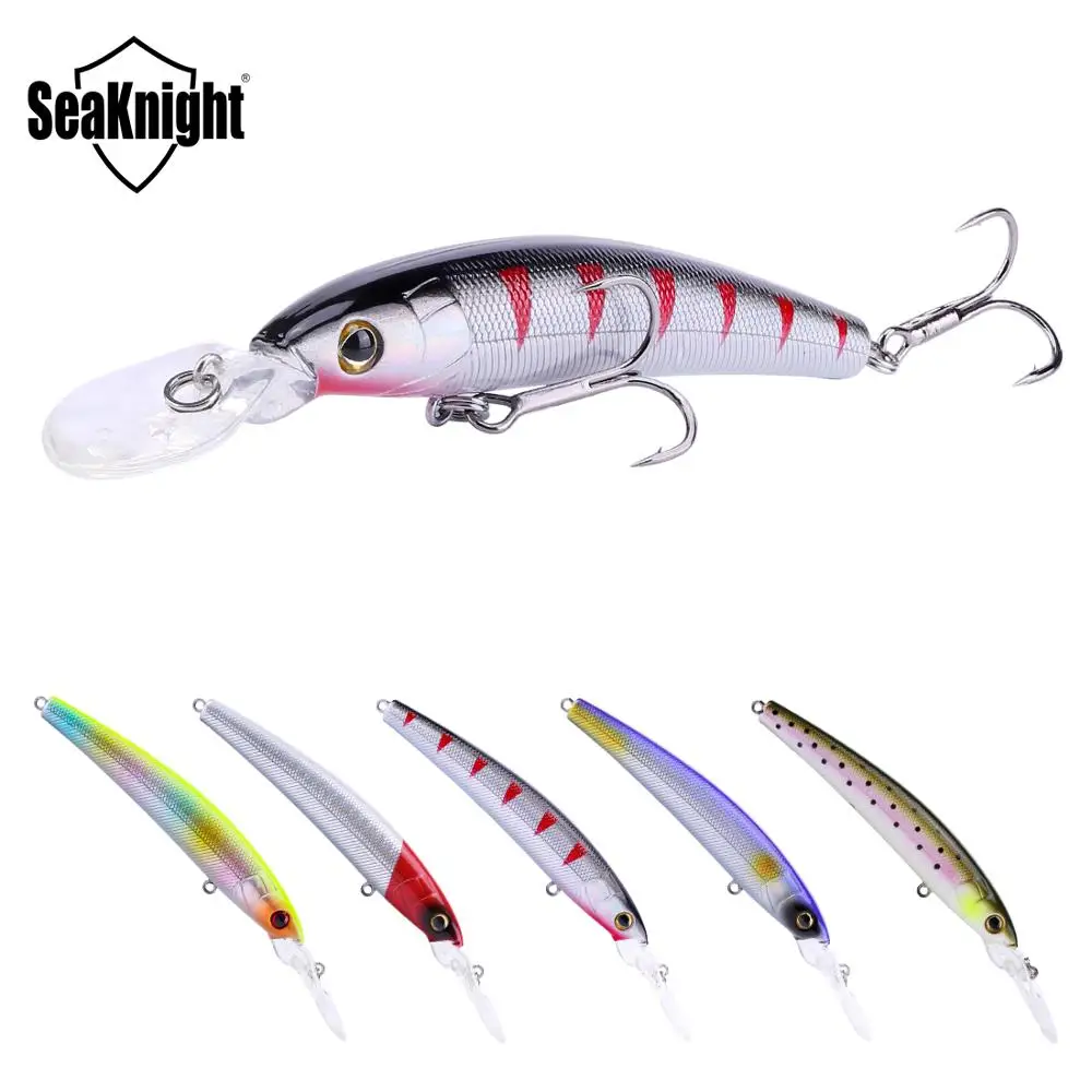 SeaKnight SK014 5PCS Minnow Suspend Fishing Lure 12g 95mm 0-1.8M Hard Artificial Bait Long Tongue Fishing Lures Sharp Hooks
SeaKnight SK014 5PCS Minnow Suspend Fishing Lure 12g 95mm 0-1.8M Hard Artificial Bait Long Tongue Fishing Lures Sharp Hooks