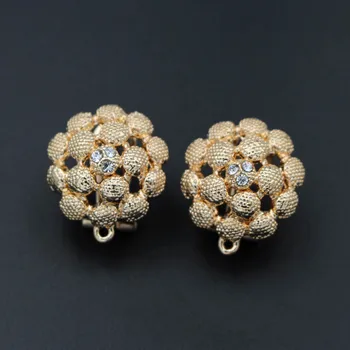 African Dubai Gold Earrings Post with Loop Connectors Filigree Round Findings DIY Metal Chile Middle East Women Wedding Earrings
African Dubai Gold Earrings Post with Loop Connectors Filigree Round Findings DIY Metal Chile Middle East Women Wedding Earrings