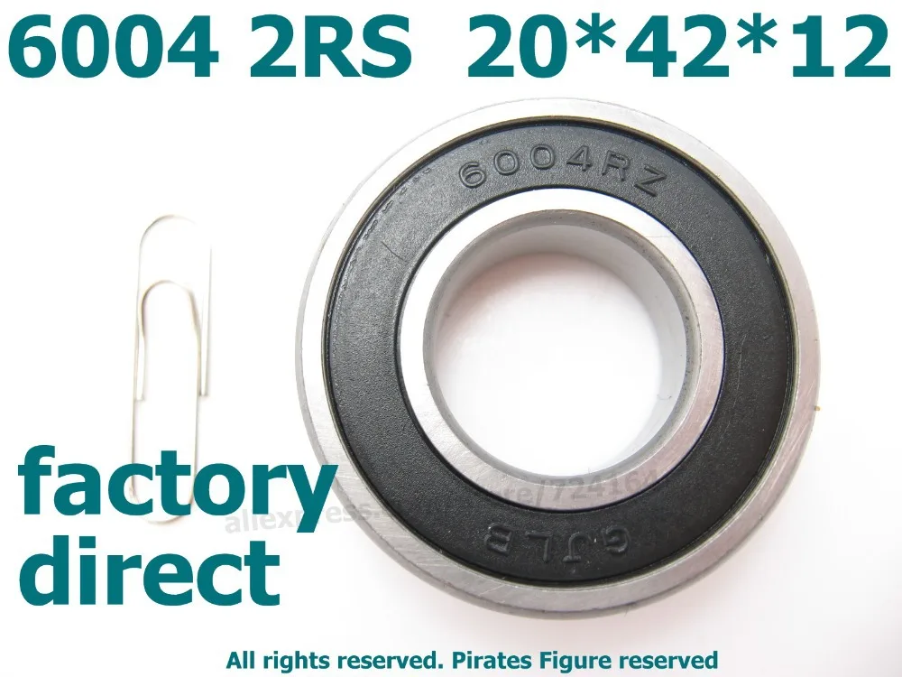 Factory Direct High quality deep groove ball bearing double rubber sealing cover 6004 2RS 6004bearing 20*42*12mm 10PCS Wholesale
Factory Direct High quality deep groove ball bearing double rubber sealing cover 6004 2RS 6004bearing 20*42*12mm 10PCS Wholesale