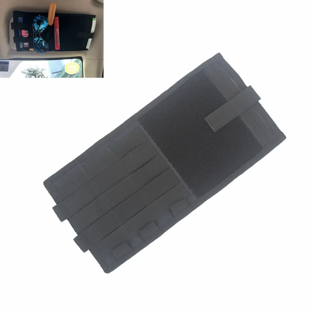 Tactical Molle Vehicle Sun Visor Storage Bag Holder For Most Vehicles Accessories CD Bag Holder Shade Rangement Voiture
Tactical Molle Vehicle Sun Visor Storage Bag Holder For Most Vehicles Accessories CD Bag Holder Shade Rangement Voiture