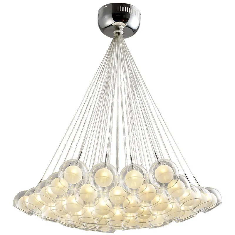 Modern Glass LED Pendant Lights clear For Living Dining Room Bedroom Home Decoration Chrome Glass G4 AC220V Hanging Lamp Fixture
Modern Glass LED Pendant Lights clear For Living Dining Room Bedroom Home Decoration Chrome Glass G4 AC220V Hanging Lamp Fixture