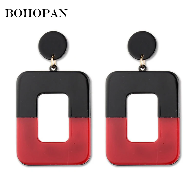 Fashion Women Jewelry Simple Earrings Large Square Hollow Out Hit Color Dangle Ear Best Friend Gift Bijoux boucle d'oreille 2018
Fashion Women Jewelry Simple Earrings Large Square Hollow Out Hit Color Dangle Ear Best Friend Gift Bijoux boucle d'oreille 2018