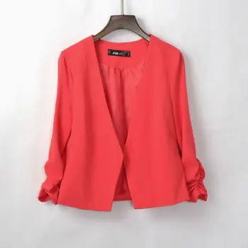 CD224 Discount Spring Slim Blazers Women Fashion Solid Elastic No Button Short Suit Three Quarter Sleeve Business Womens Blaser
CD224 Discount Spring Slim Blazers Women Fashion Solid Elastic No Button Short Suit Three Quarter Sleeve Business Womens Blaser