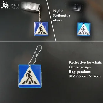 Sidewalk keyrings soft PVC Reflective keychain Bag pendant accessories for traffic visiblity safety use
Sidewalk keyrings soft PVC Reflective keychain Bag pendant accessories for traffic visiblity safety use