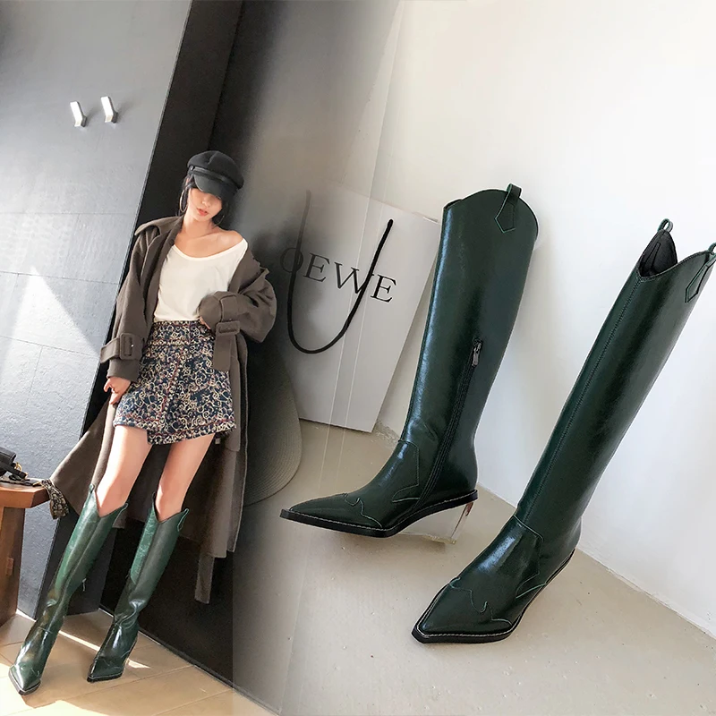 2019 New Fashion Embossing Plaid Runway Boots Women Knee High Boots Pointed Toe Strange High Heel Ladies Chelsea Boots
2019 New Fashion Embossing Plaid Runway Boots Women Knee High Boots Pointed Toe Strange High Heel Ladies Chelsea Boots