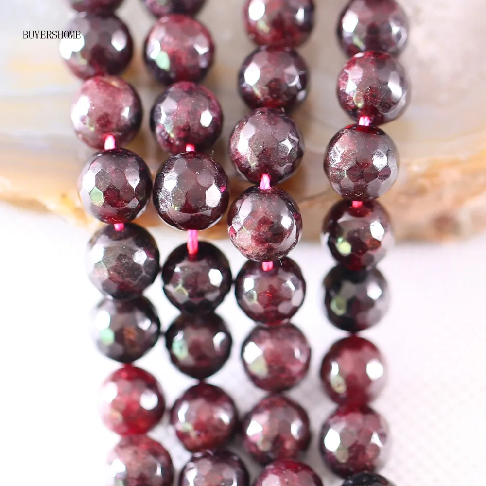 Free Shipping Jewelry A++8MM Faceted Round Loose Beads Natural Stone Red Garnet String 15.5" (52 beads) C205
Free Shipping Jewelry A++8MM Faceted Round Loose Beads Natural Stone Red Garnet String 15.5" (52 beads) C205