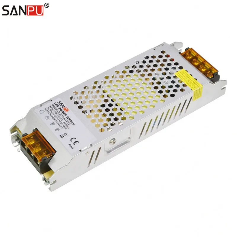 SANPU SMPS 12V LED Power Supply Unit 200W 16A AC to DC Lighting Transformer Driver 12VDC Converter for Indoor LED Light Strip
SANPU SMPS 12V LED Power Supply Unit 200W 16A AC to DC Lighting Transformer Driver 12VDC Converter for Indoor LED Light Strip