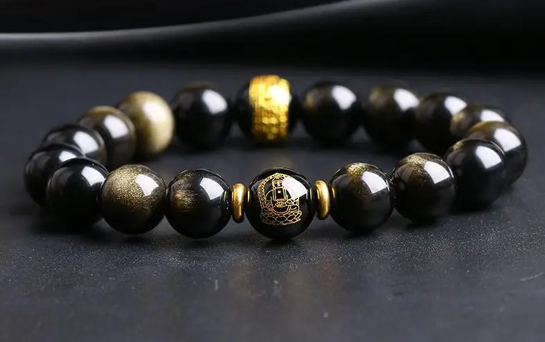 natural obsidian eight great guardian bracelet Gold obsidian this life Buddha crystal Buddha beads lover bracelet
natural obsidian eight great guardian bracelet Gold obsidian this life Buddha crystal Buddha beads lover bracelet