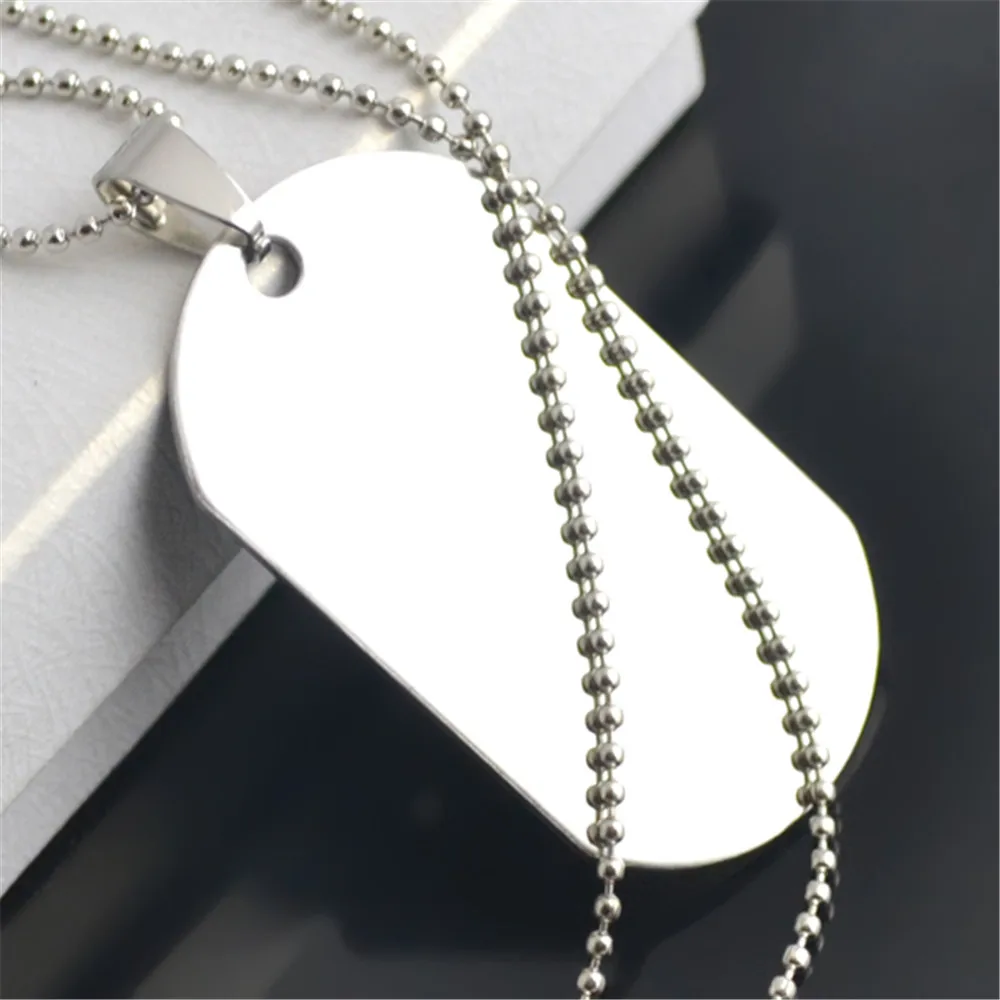 Skyrim Fashion DIY Jewelry Making 25.3*45.7mm Stainless Steel Necklace Blank Stamping Dog Tag Military Army Style Necklace Gift
Skyrim Fashion DIY Jewelry Making 25.3*45.7mm Stainless Steel Necklace Blank Stamping Dog Tag Military Army Style Necklace Gift