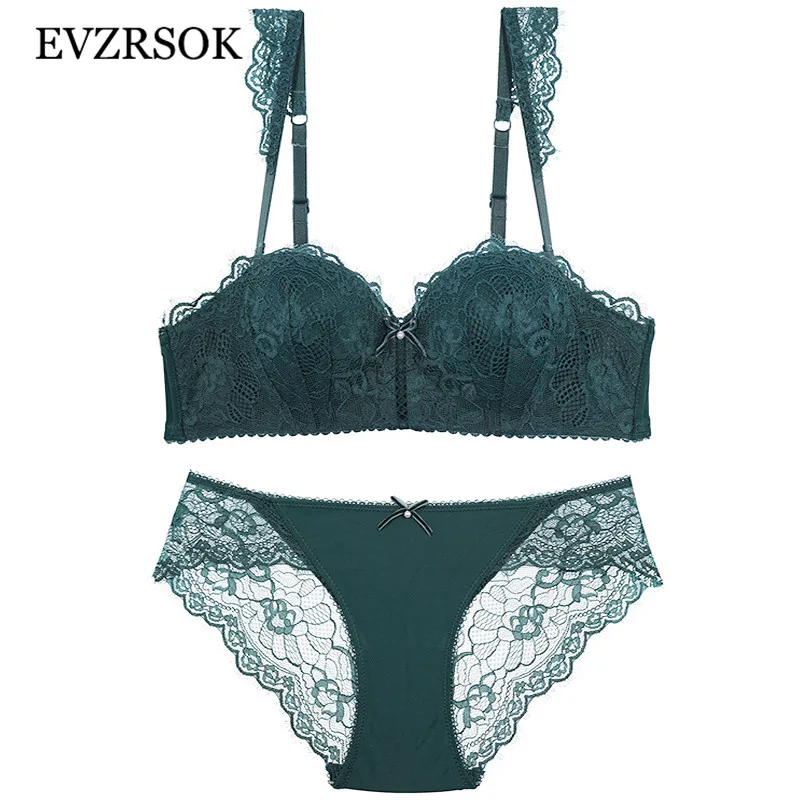 New Green Fashion Deep V Brassiere Push Up Bra Set Thick Cotton A B C Cup Sexy Underwear Women Set Bras Lace Lingerie Embroidery
New Green Fashion Deep V Brassiere Push Up Bra Set Thick Cotton A B C Cup Sexy Underwear Women Set Bras Lace Lingerie Embroidery