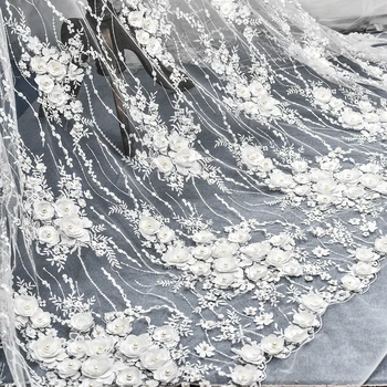 European Style Luxury Embroidered Chiffon Flower Nail Bead Sequins Lace Fabric 130CM DIY Material Wedding Dress Fabric
European Style Luxury Embroidered Chiffon Flower Nail Bead Sequins Lace Fabric 130CM DIY Material Wedding Dress Fabric