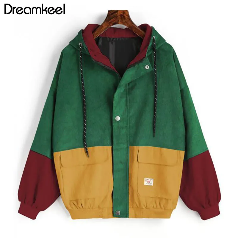 2019 NewHit Color Patched Pocket Winter Warm Color Block Hooded Corduroy Jacket Drawstring Thick Basic Women Coat Harajuku Y
2019 NewHit Color Patched Pocket Winter Warm Color Block Hooded Corduroy Jacket Drawstring Thick Basic Women Coat Harajuku Y