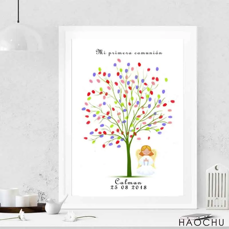 Mi Primera Comunion Signature Beauty Tree DIY Fingerprint Guestbook Souvenir First Holy Communion Souvenir Gift Girls Baptism
Mi Primera Comunion Signature Beauty Tree DIY Fingerprint Guestbook Souvenir First Holy Communion Souvenir Gift Girls Baptism