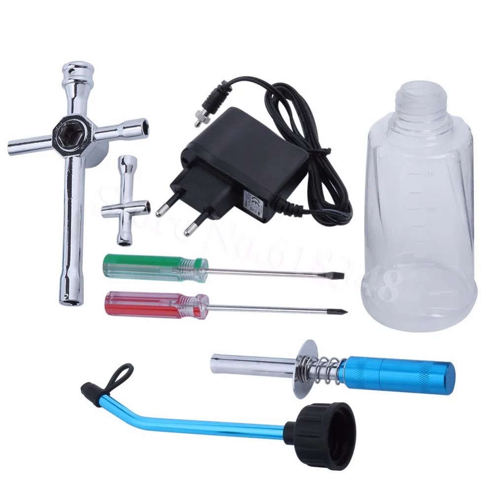 RC Nitro Car Plane Boat Starter Kit AA Battery Glow plug lgniter Fuel filler bottle Big/Small Gross Wrench Screwdriver Tools
RC Nitro Car Plane Boat Starter Kit AA Battery Glow plug lgniter Fuel filler bottle Big/Small Gross Wrench Screwdriver Tools