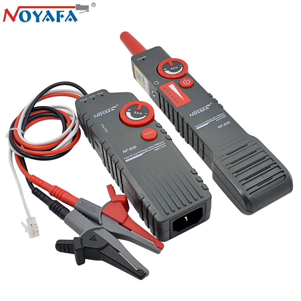 Original Noyafa NF-820 Cable Tester High Low Voltage Anti-Interference Undergorund Ceiling Wall Metal RJ11 RJ45 LAN Wire Tracker
Original Noyafa NF-820 Cable Tester High Low Voltage Anti-Interference Undergorund Ceiling Wall Metal RJ11 RJ45 LAN Wire Tracker
