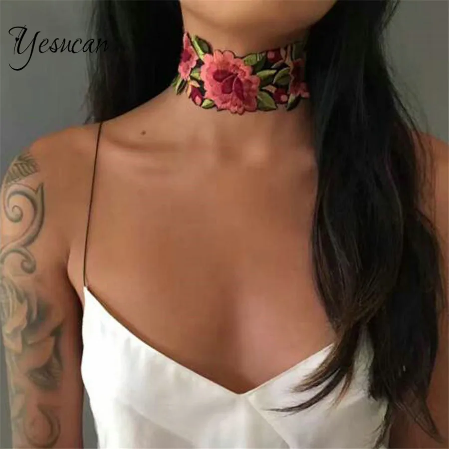 Yesucan Ethnic Big Flowers Lace Necklace for Women Simple Cuter Rose Plant Geometric Choker Trendy Jewelry Bijoux Colar Collier
Yesucan Ethnic Big Flowers Lace Necklace for Women Simple Cuter Rose Plant Geometric Choker Trendy Jewelry Bijoux Colar Collier