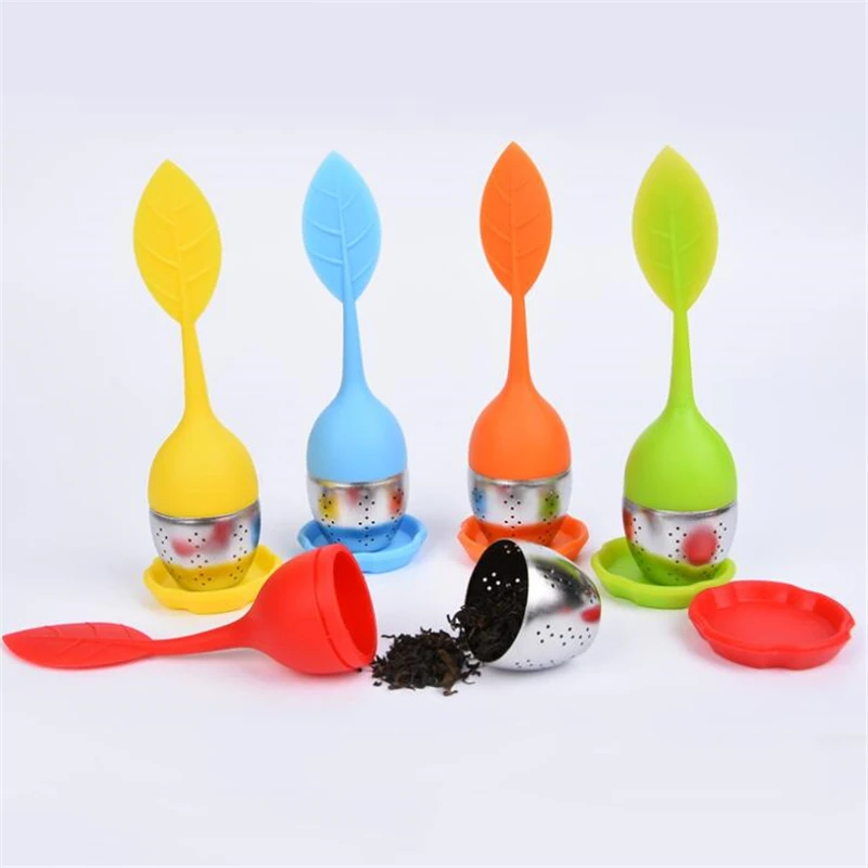 Silicone Tea Infuser Reusable Sweet Leaf Pattern Tea Strainer Teapot Loose Leaf Herbal Spice Filter Tea Ball With With Drop Tray
Silicone Tea Infuser Reusable Sweet Leaf Pattern Tea Strainer Teapot Loose Leaf Herbal Spice Filter Tea Ball With With Drop Tray