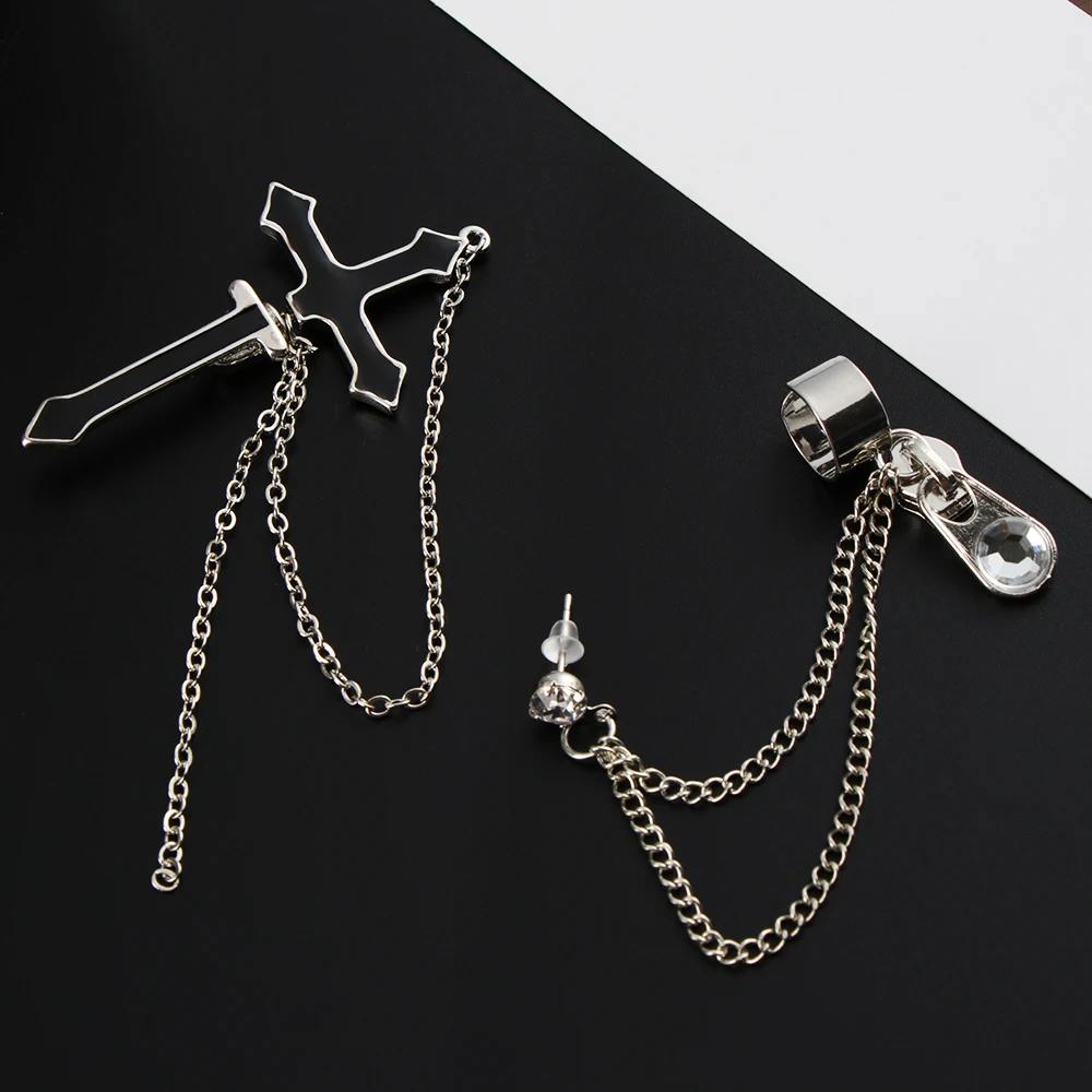 Zipper Drop Earrings Party Punk European Style Fashion Vintage Long Chain Cross for Men and Women Jewelry Gift Brincos Bijoux
Zipper Drop Earrings Party Punk European Style Fashion Vintage Long Chain Cross for Men and Women Jewelry Gift Brincos Bijoux