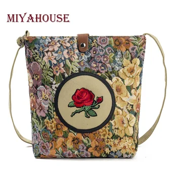 Miyahouse Fashion Imitate Embroidery Female Shoulder Bag Vintage Rose Ladies Crossbody Bag Floral Design Women Messenger Bag
Miyahouse Fashion Imitate Embroidery Female Shoulder Bag Vintage Rose Ladies Crossbody Bag Floral Design Women Messenger Bag