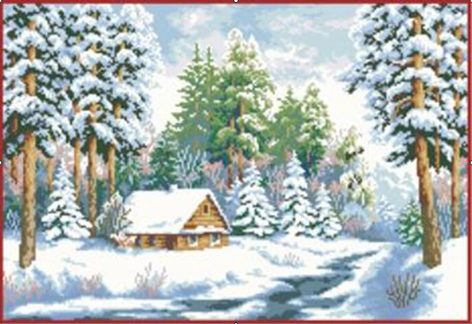 Needlework,DIY DMC Cross stitch,Kits For Embroidery set,Winter Snow tree cottage scenic Pattern Cross-Stitch Home wall decor
Needlework,DIY DMC Cross stitch,Kits For Embroidery set,Winter Snow tree cottage scenic Pattern Cross-Stitch Home wall decor