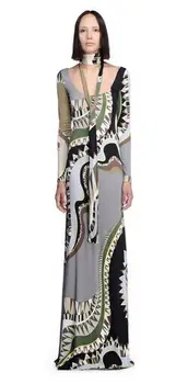 women's Bohemian longer printing European fashion silk sersey elastic knitting slim dress
women's Bohemian longer printing European fashion silk sersey elastic knitting slim dress