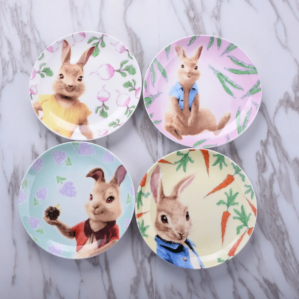 6 Inch Bone China Dish Round Plate Set Fruit Cake Bone Chlidren Gift Cartoon Rabbit Table Decoration 4pcs/lot 15cm DEC508
6 Inch Bone China Dish Round Plate Set Fruit Cake Bone Chlidren Gift Cartoon Rabbit Table Decoration 4pcs/lot 15cm DEC508