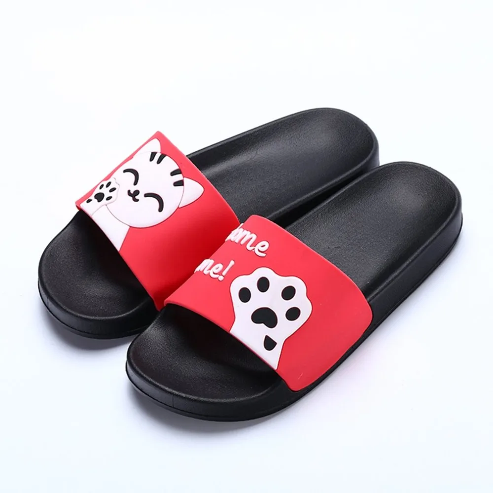 Soft Soled Men Women Summer Slippers Cute Cat Non-slip Indoor Outdoor Couple Slippers Household Bathroom Slippers
Soft Soled Men Women Summer Slippers Cute Cat Non-slip Indoor Outdoor Couple Slippers Household Bathroom Slippers