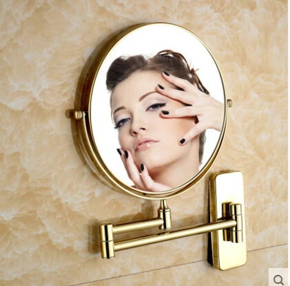 Hot Sale Bathroom Mirror Gold Wall Mounted 8 inch Brass 3X/1X Magnifying Mirror Folding Makeup Mirror Cosmetic Mirror Lady Gift
Hot Sale Bathroom Mirror Gold Wall Mounted 8 inch Brass 3X/1X Magnifying Mirror Folding Makeup Mirror Cosmetic Mirror Lady Gift