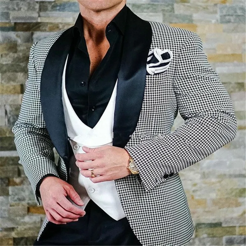 Custom Made White Plaid Men Suit Classic Groom Tuxedos Blazer Mens Prom Mens Tux Bridegroom Blazer (Jacket+ Pant+Vest+Tie)
Custom Made White Plaid Men Suit Classic Groom Tuxedos Blazer Mens Prom Mens Tux Bridegroom Blazer (Jacket+ Pant+Vest+Tie)