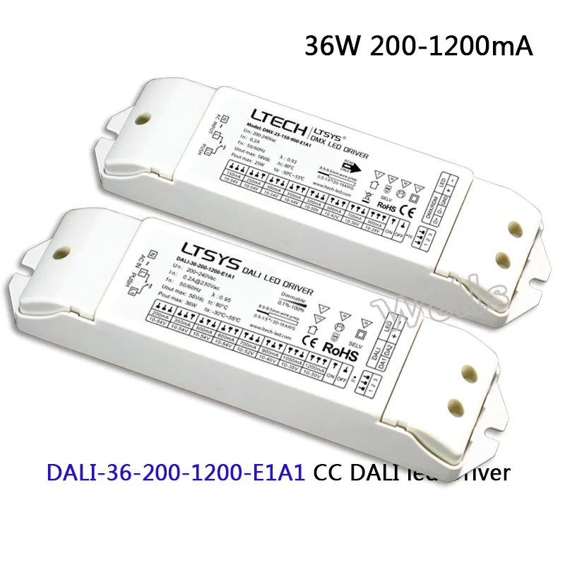 CC DALI led Dimming Driver;DALI-36-200-1200-E1A1;AC200-240V input; 36W 200-1200mA DALI (IEC62386) led Driver Push DIM
CC DALI led Dimming Driver;DALI-36-200-1200-E1A1;AC200-240V input; 36W 200-1200mA DALI (IEC62386) led Driver Push DIM