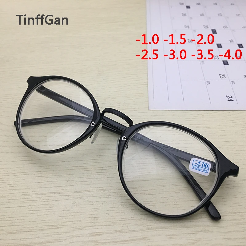TinffGan finished myopia glasses mens women round optical eye glasses prescription eyewear nearsighted eyeglasses -1 1.5 -2 3 -4
TinffGan finished myopia glasses mens women round optical eye glasses prescription eyewear nearsighted eyeglasses -1 1.5 -2 3 -4