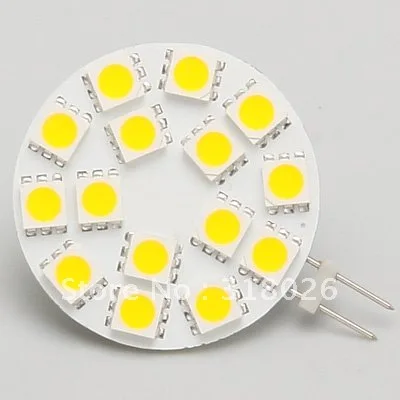 15LED G4 Light Lamp 5050SMD LED 300-330LM AC/DC10-30V Dimmable 3W Replace The 30W Halogen Bulb Warm White 1pcs/lot
15LED G4 Light Lamp 5050SMD LED 300-330LM AC/DC10-30V Dimmable 3W Replace The 30W Halogen Bulb Warm White 1pcs/lot