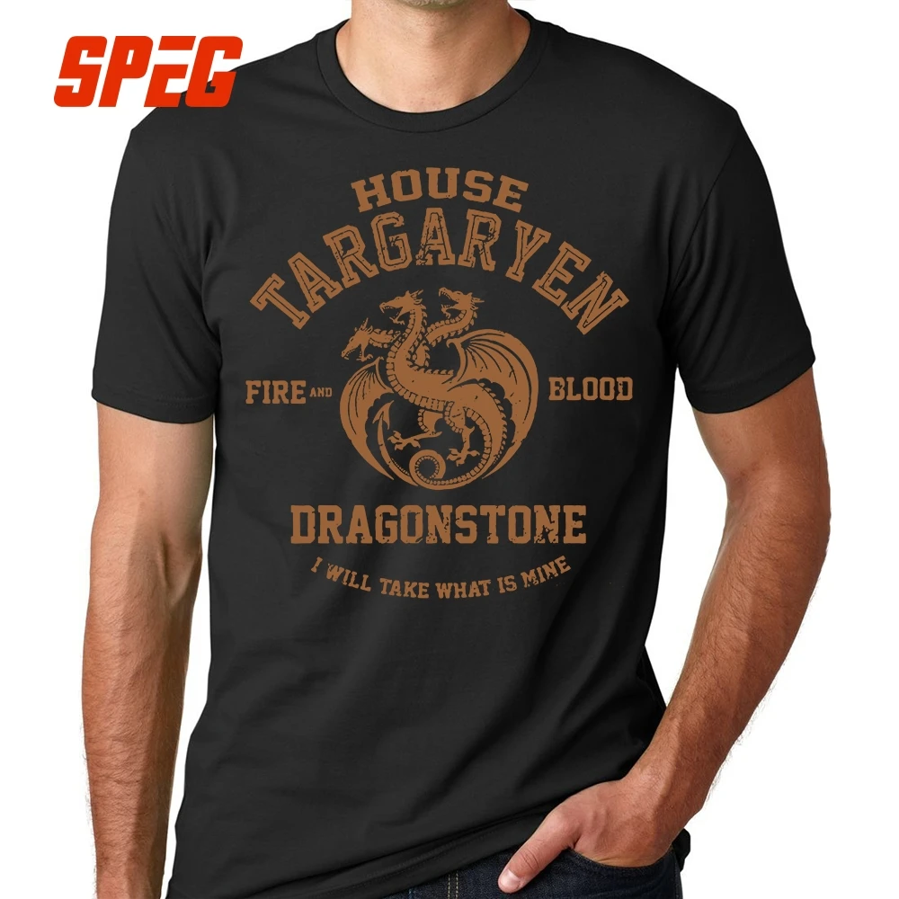 T Shirts Vintage House Targaryen Fire and Blood Dragonstone Tops Game of Thrones Cotton T-Shirts Men Short Sleeve Tees Plus Size
T Shirts Vintage House Targaryen Fire and Blood Dragonstone Tops Game of Thrones Cotton T-Shirts Men Short Sleeve Tees Plus Size
