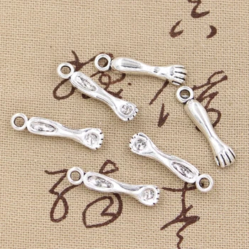 12pcs Charms Scratchers Arm 24x6mm Antique Silver Color Plated Pendants Making DIY Handmade Tibetan Silver Color Finding Jewelry
12pcs Charms Scratchers Arm 24x6mm Antique Silver Color Plated Pendants Making DIY Handmade Tibetan Silver Color Finding Jewelry